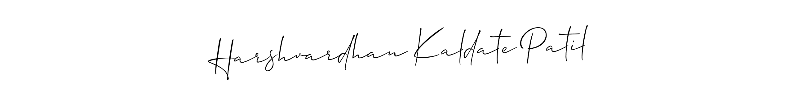 You should practise on your own different ways (Allison_Script) to write your name (Harshvardhan Kaldate Patil) in signature. don't let someone else do it for you. Harshvardhan Kaldate Patil signature style 2 images and pictures png