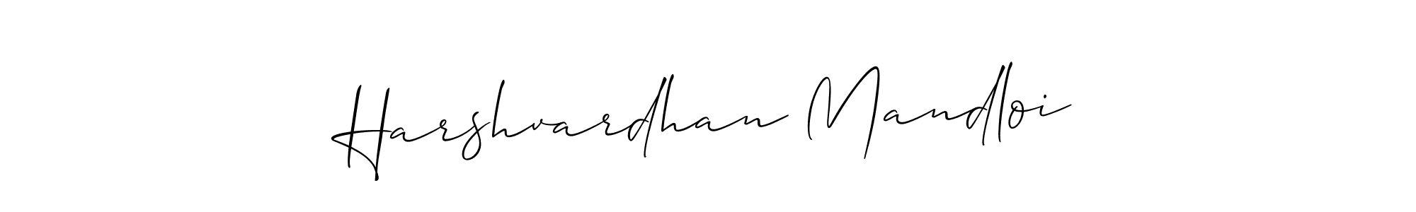 How to Draw Harshvardhan Mandloi signature style? Allison_Script is a latest design signature styles for name Harshvardhan Mandloi. Harshvardhan Mandloi signature style 2 images and pictures png