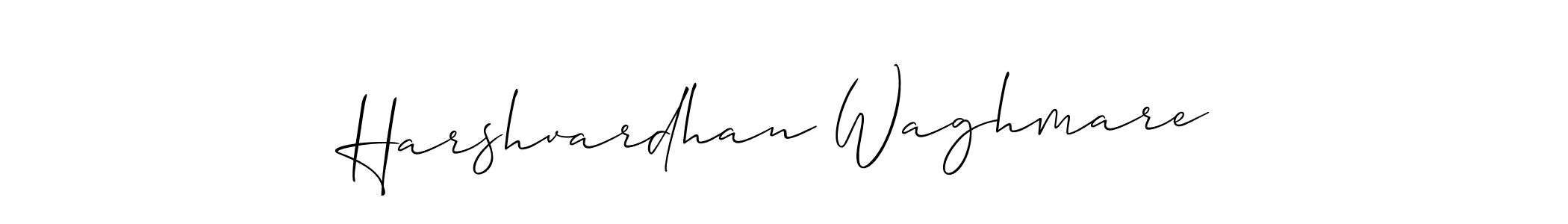 Allison_Script is a professional signature style that is perfect for those who want to add a touch of class to their signature. It is also a great choice for those who want to make their signature more unique. Get Harshvardhan Waghmare name to fancy signature for free. Harshvardhan Waghmare signature style 2 images and pictures png