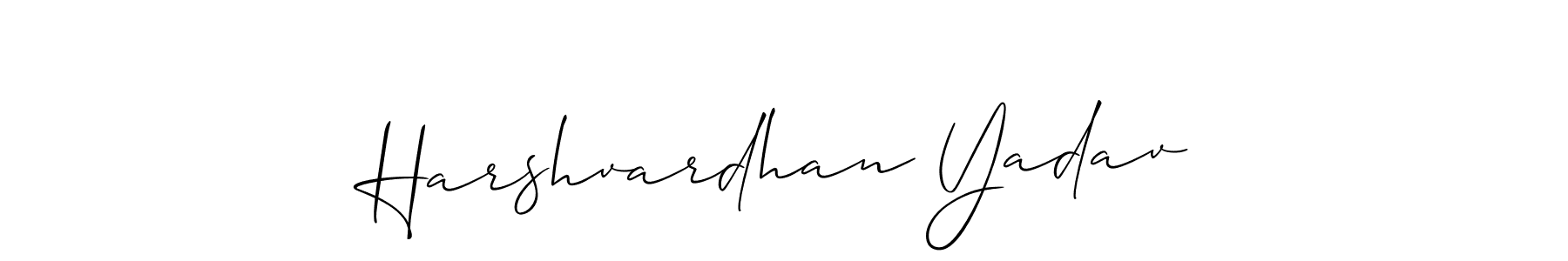 You should practise on your own different ways (Allison_Script) to write your name (Harshvardhan Yadav) in signature. don't let someone else do it for you. Harshvardhan Yadav signature style 2 images and pictures png