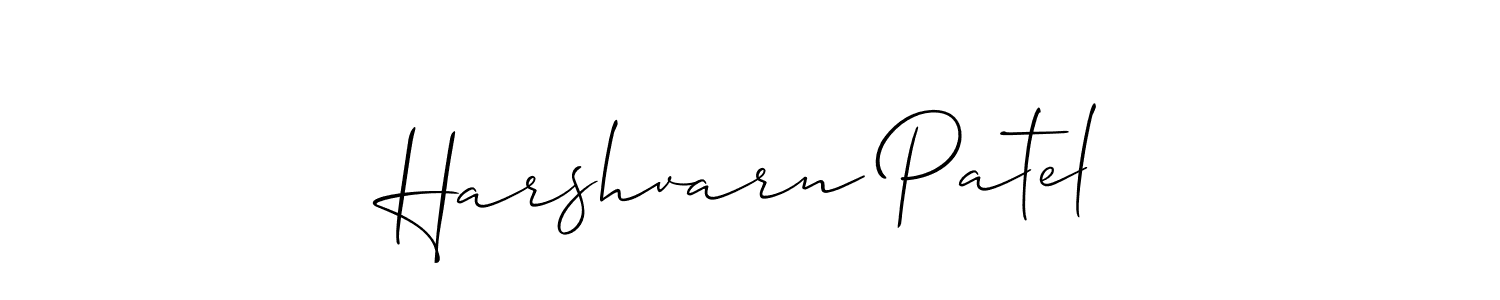 Also You can easily find your signature by using the search form. We will create Harshvarn Patel name handwritten signature images for you free of cost using Allison_Script sign style. Harshvarn Patel signature style 2 images and pictures png