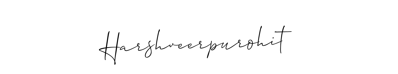 Also You can easily find your signature by using the search form. We will create Harshveerpurohit name handwritten signature images for you free of cost using Allison_Script sign style. Harshveerpurohit signature style 2 images and pictures png