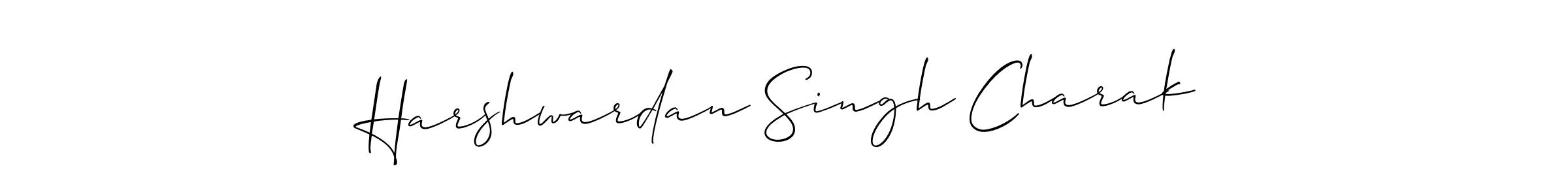 How to make Harshwardan Singh Charak signature? Allison_Script is a professional autograph style. Create handwritten signature for Harshwardan Singh Charak name. Harshwardan Singh Charak signature style 2 images and pictures png