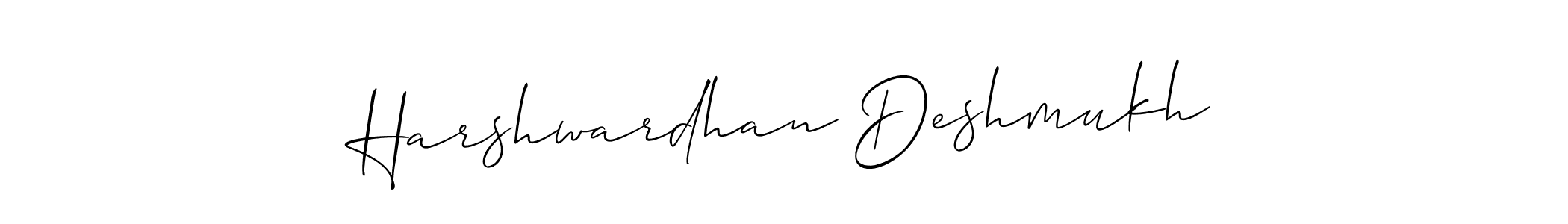 How to make Harshwardhan Deshmukh signature? Allison_Script is a professional autograph style. Create handwritten signature for Harshwardhan Deshmukh name. Harshwardhan Deshmukh signature style 2 images and pictures png