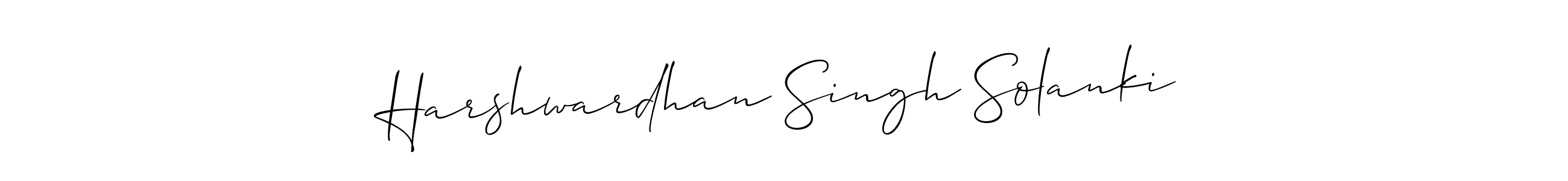 Design your own signature with our free online signature maker. With this signature software, you can create a handwritten (Allison_Script) signature for name Harshwardhan Singh Solanki. Harshwardhan Singh Solanki signature style 2 images and pictures png