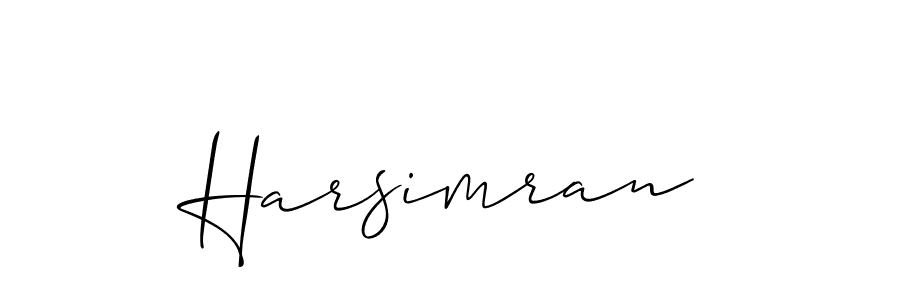 Make a beautiful signature design for name Harsimran. Use this online signature maker to create a handwritten signature for free. Harsimran signature style 2 images and pictures png