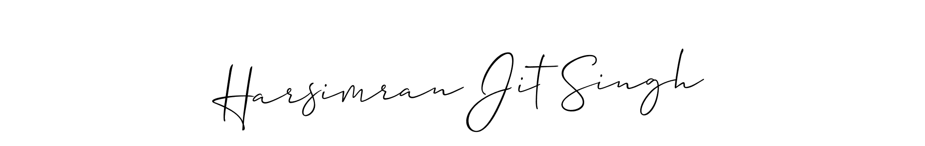 Make a beautiful signature design for name Harsimran Jit Singh. With this signature (Allison_Script) style, you can create a handwritten signature for free. Harsimran Jit Singh signature style 2 images and pictures png