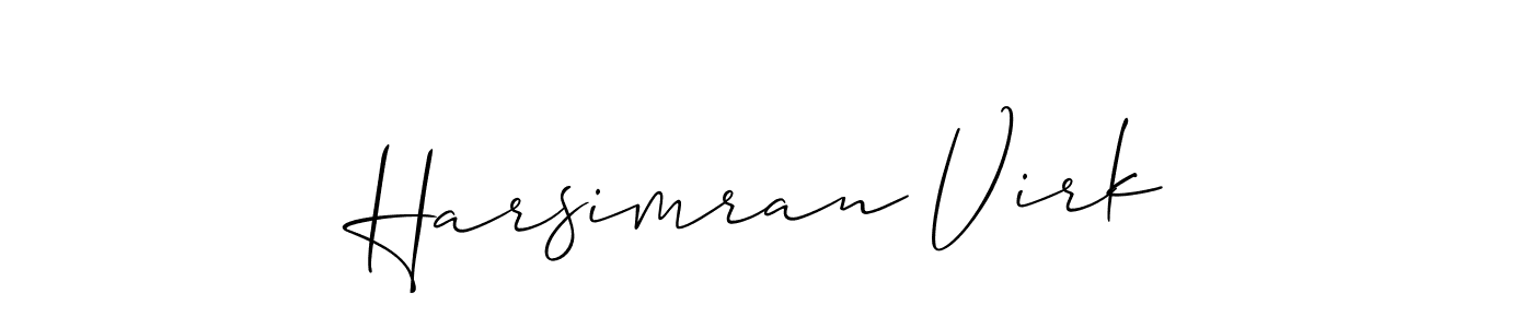 Also You can easily find your signature by using the search form. We will create Harsimran Virk name handwritten signature images for you free of cost using Allison_Script sign style. Harsimran Virk signature style 2 images and pictures png