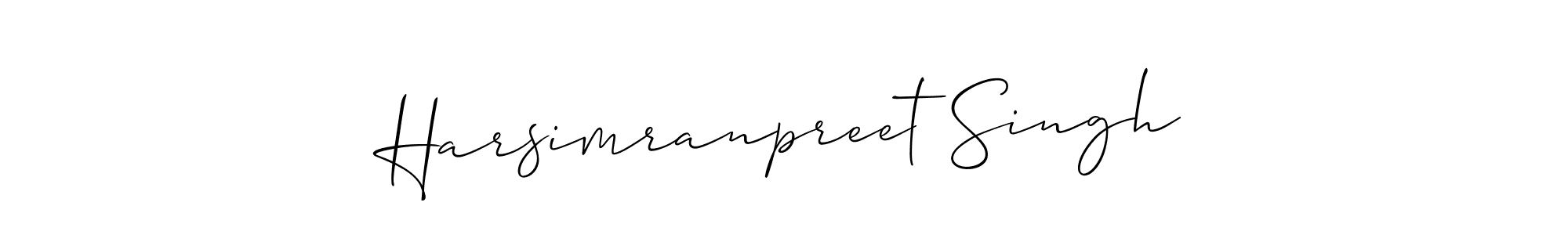 Similarly Allison_Script is the best handwritten signature design. Signature creator online .You can use it as an online autograph creator for name Harsimranpreet Singh. Harsimranpreet Singh signature style 2 images and pictures png