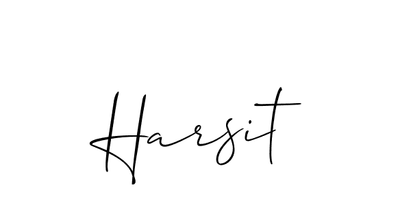 Make a beautiful signature design for name Harsit. With this signature (Allison_Script) style, you can create a handwritten signature for free. Harsit signature style 2 images and pictures png