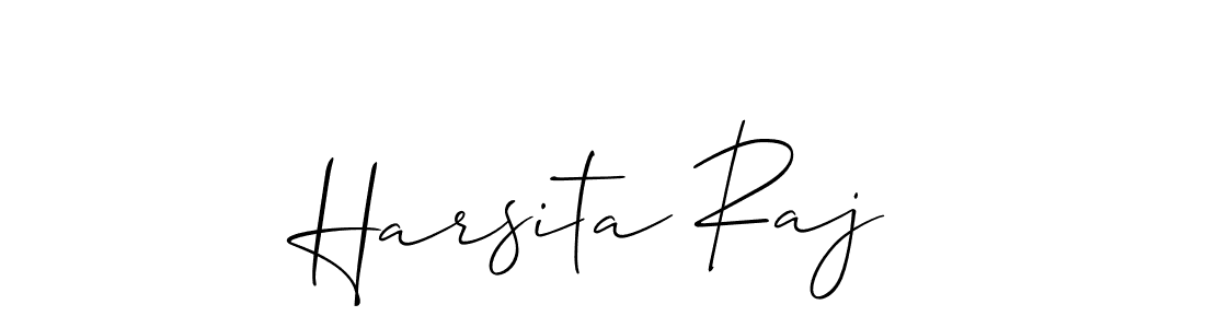 Use a signature maker to create a handwritten signature online. With this signature software, you can design (Allison_Script) your own signature for name Harsita Raj. Harsita Raj signature style 2 images and pictures png
