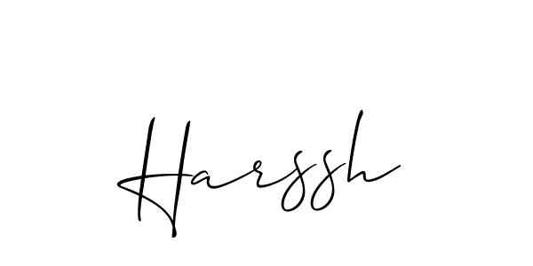 Harssh stylish signature style. Best Handwritten Sign (Allison_Script) for my name. Handwritten Signature Collection Ideas for my name Harssh. Harssh signature style 2 images and pictures png
