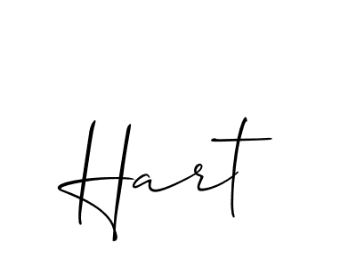 Create a beautiful signature design for name Hart. With this signature (Allison_Script) fonts, you can make a handwritten signature for free. Hart signature style 2 images and pictures png