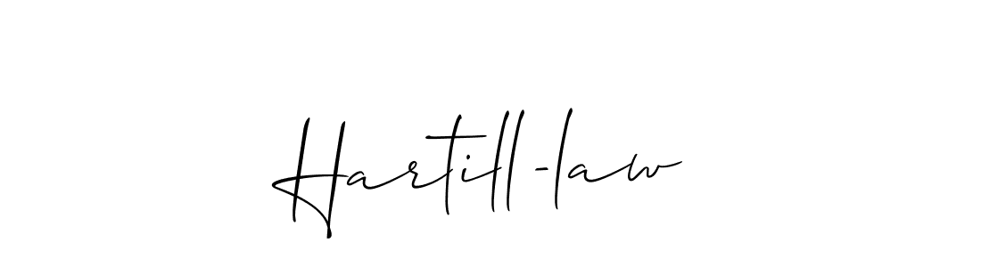 You should practise on your own different ways (Allison_Script) to write your name (Hartill-law) in signature. don't let someone else do it for you. Hartill-law signature style 2 images and pictures png