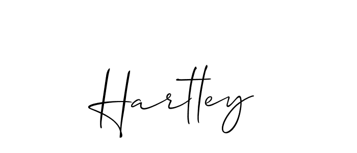 Also You can easily find your signature by using the search form. We will create Hartley name handwritten signature images for you free of cost using Allison_Script sign style. Hartley signature style 2 images and pictures png
