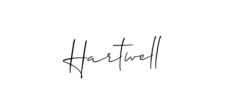 Design your own signature with our free online signature maker. With this signature software, you can create a handwritten (Allison_Script) signature for name Hartwell. Hartwell signature style 2 images and pictures png