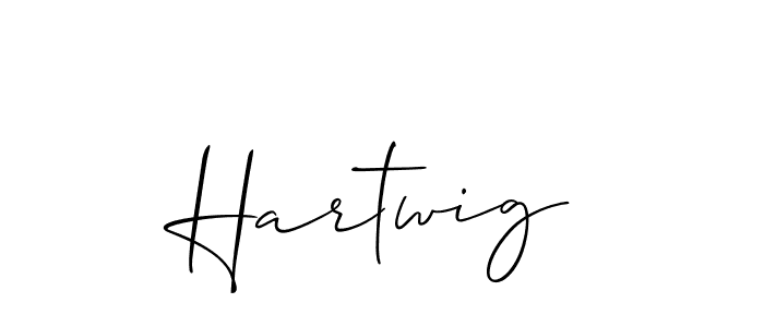 How to make Hartwig signature? Allison_Script is a professional autograph style. Create handwritten signature for Hartwig name. Hartwig signature style 2 images and pictures png