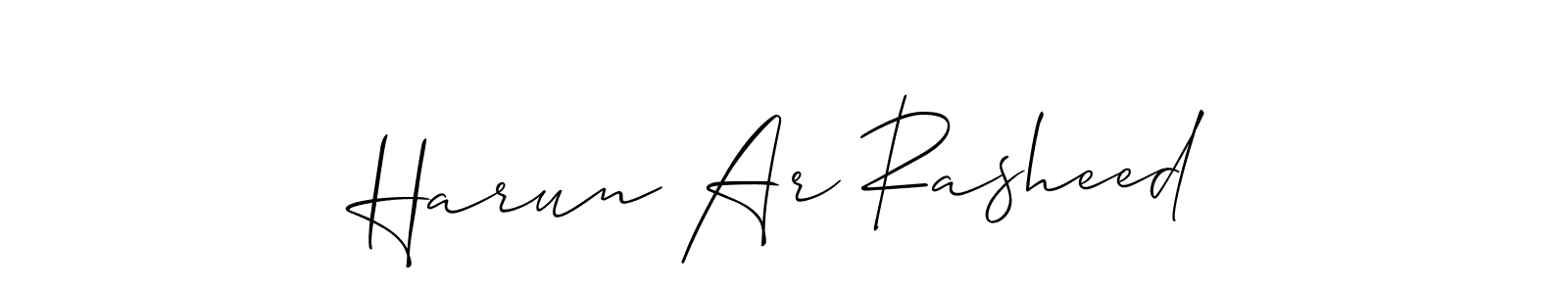 How to make Harun Ar Rasheed signature? Allison_Script is a professional autograph style. Create handwritten signature for Harun Ar Rasheed name. Harun Ar Rasheed signature style 2 images and pictures png