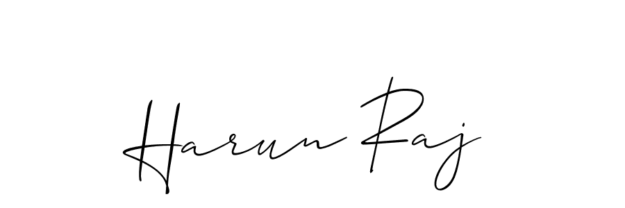 Best and Professional Signature Style for Harun Raj. Allison_Script Best Signature Style Collection. Harun Raj signature style 2 images and pictures png