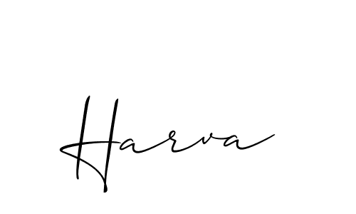 Best and Professional Signature Style for Harva. Allison_Script Best Signature Style Collection. Harva signature style 2 images and pictures png