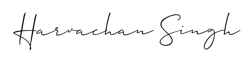 A stylish, flowing autograph style designed for name Harvachan Singh using Allison_Script typography. Perfect for digital creative projects. Harvachan Singh signature style 2 images and pictures png
