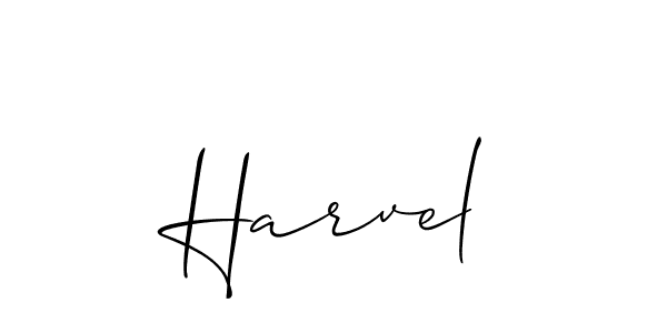 Also we have Harvel name is the best signature style. Create professional handwritten signature collection using Allison_Script autograph style. Harvel signature style 2 images and pictures png