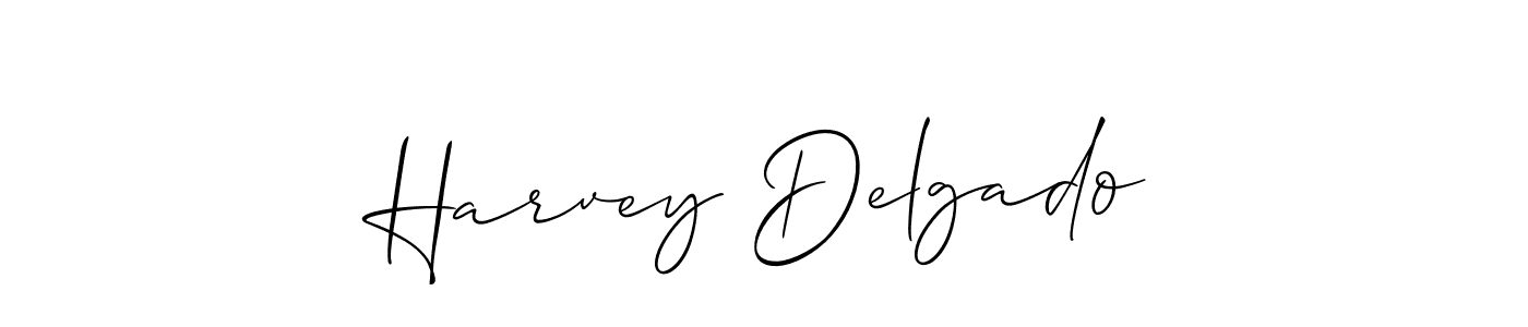 Harvey Delgado stylish signature style. Best Handwritten Sign (Allison_Script) for my name. Handwritten Signature Collection Ideas for my name Harvey Delgado. Harvey Delgado signature style 2 images and pictures png