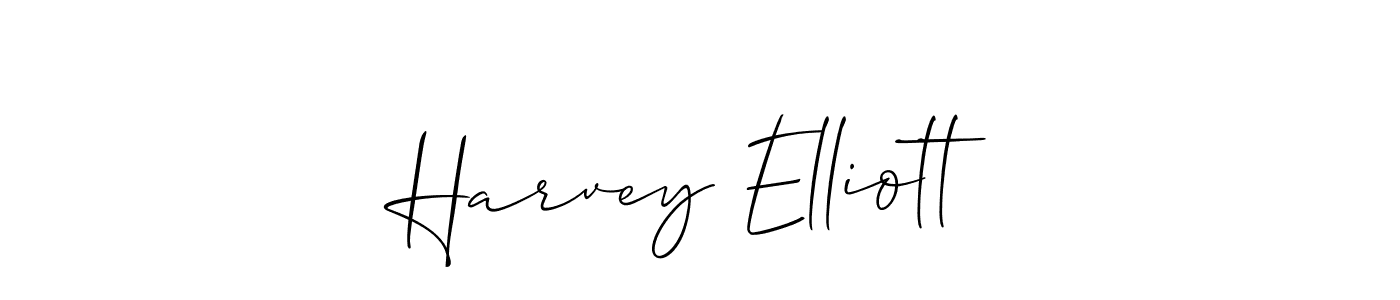 Harvey Elliott stylish signature style. Best Handwritten Sign (Allison_Script) for my name. Handwritten Signature Collection Ideas for my name Harvey Elliott. Harvey Elliott signature style 2 images and pictures png