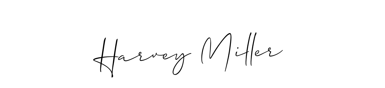 You should practise on your own different ways (Allison_Script) to write your name (Harvey Miller) in signature. don't let someone else do it for you. Harvey Miller signature style 2 images and pictures png