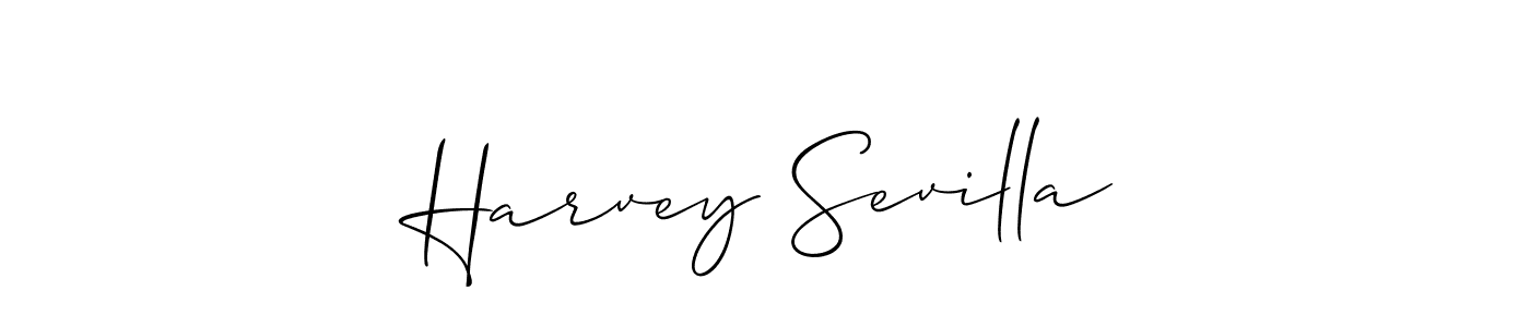 How to make Harvey Sevilla signature? Allison_Script is a professional autograph style. Create handwritten signature for Harvey Sevilla name. Harvey Sevilla signature style 2 images and pictures png