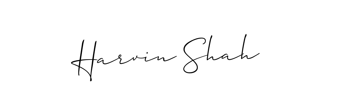 It looks lik you need a new signature style for name Harvin Shah. Design unique handwritten (Allison_Script) signature with our free signature maker in just a few clicks. Harvin Shah signature style 2 images and pictures png