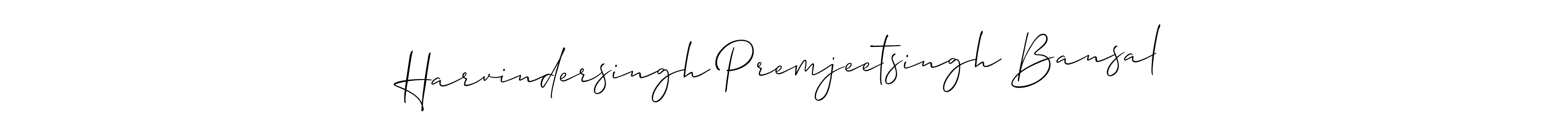 It looks lik you need a new signature style for name Harvindersingh Premjeetsingh Bansal. Design unique handwritten (Allison_Script) signature with our free signature maker in just a few clicks. Harvindersingh Premjeetsingh Bansal signature style 2 images and pictures png