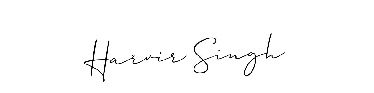 Also we have Harvir Singh name is the best signature style. Create professional handwritten signature collection using Allison_Script autograph style. Harvir Singh signature style 2 images and pictures png