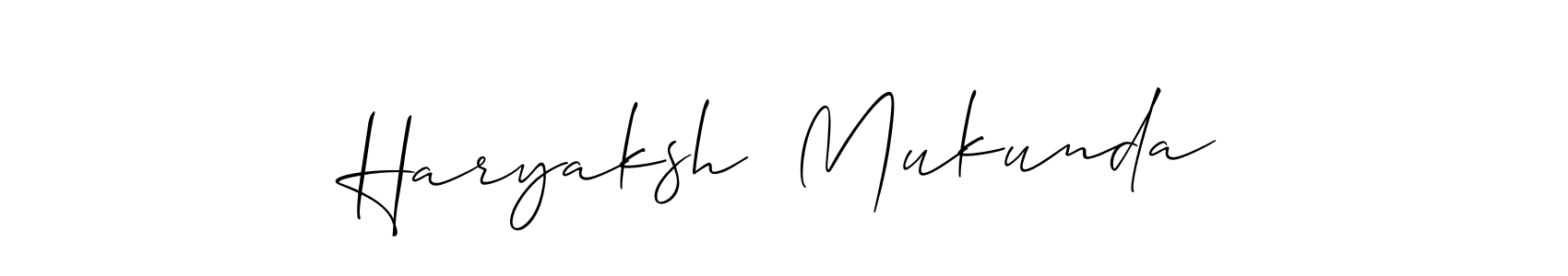 Make a beautiful signature design for name Haryaksh  Mukunda. Use this online signature maker to create a handwritten signature for free. Haryaksh  Mukunda signature style 2 images and pictures png