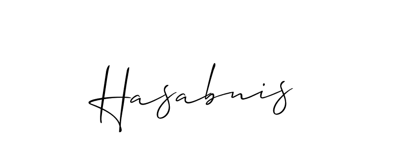 Best and Professional Signature Style for Hasabnis. Allison_Script Best Signature Style Collection. Hasabnis signature style 2 images and pictures png