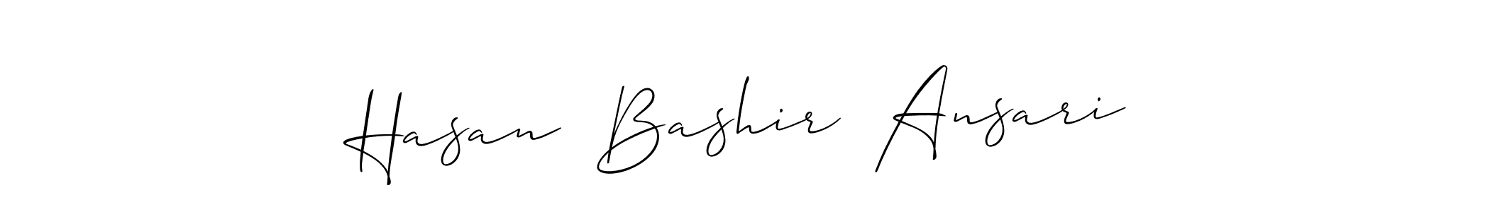 It looks lik you need a new signature style for name Hasan  Bashir  Ansari. Design unique handwritten (Allison_Script) signature with our free signature maker in just a few clicks. Hasan  Bashir  Ansari signature style 2 images and pictures png