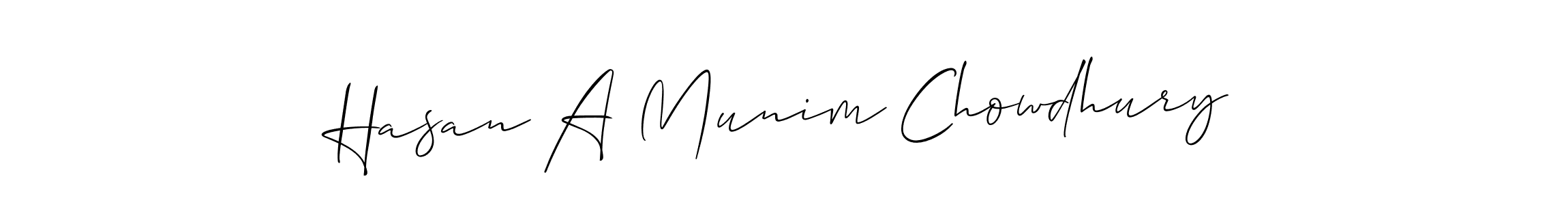 Once you've used our free online signature maker to create your best signature Allison_Script style, it's time to enjoy all of the benefits that Hasan A Munim Chowdhury name signing documents. Hasan A Munim Chowdhury signature style 2 images and pictures png