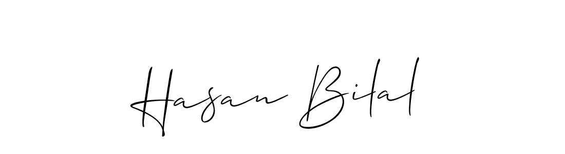 How to Draw Hasan Bilal signature style? Allison_Script is a latest design signature styles for name Hasan Bilal. Hasan Bilal signature style 2 images and pictures png