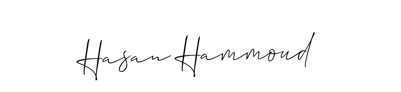 Make a short Hasan Hammoud signature style. Manage your documents anywhere anytime using Allison_Script. Create and add eSignatures, submit forms, share and send files easily. Hasan Hammoud signature style 2 images and pictures png