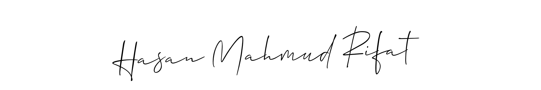Also we have Hasan Mahmud Rifat name is the best signature style. Create professional handwritten signature collection using Allison_Script autograph style. Hasan Mahmud Rifat signature style 2 images and pictures png