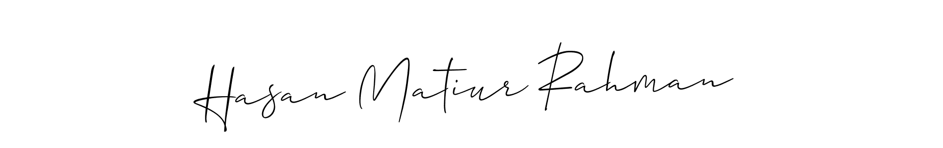 Design your own signature with our free online signature maker. With this signature software, you can create a handwritten (Allison_Script) signature for name Hasan Matiur Rahman. Hasan Matiur Rahman signature style 2 images and pictures png