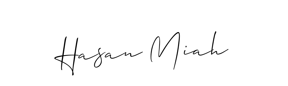 Also we have Hasan Miah name is the best signature style. Create professional handwritten signature collection using Allison_Script autograph style. Hasan Miah signature style 2 images and pictures png