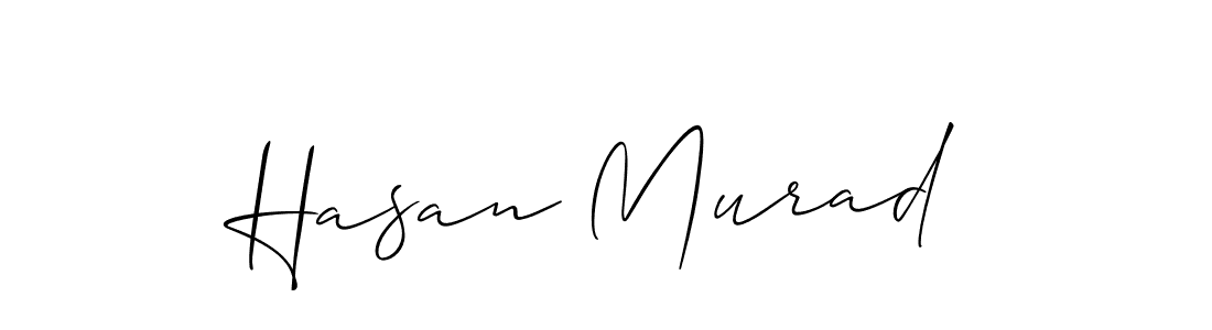 Create a beautiful signature design for name Hasan Murad. With this signature (Allison_Script) fonts, you can make a handwritten signature for free. Hasan Murad signature style 2 images and pictures png