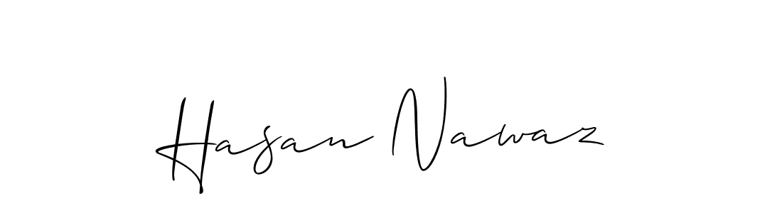 Design your own signature with our free online signature maker. With this signature software, you can create a handwritten (Allison_Script) signature for name Hasan Nawaz. Hasan Nawaz signature style 2 images and pictures png