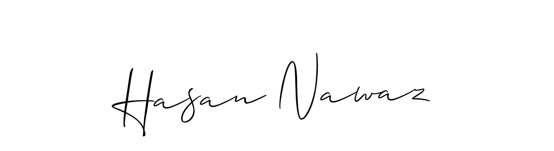 Also we have Hasan Nawaz name is the best signature style. Create professional handwritten signature collection using Allison_Script autograph style. Hasan Nawaz signature style 2 images and pictures png