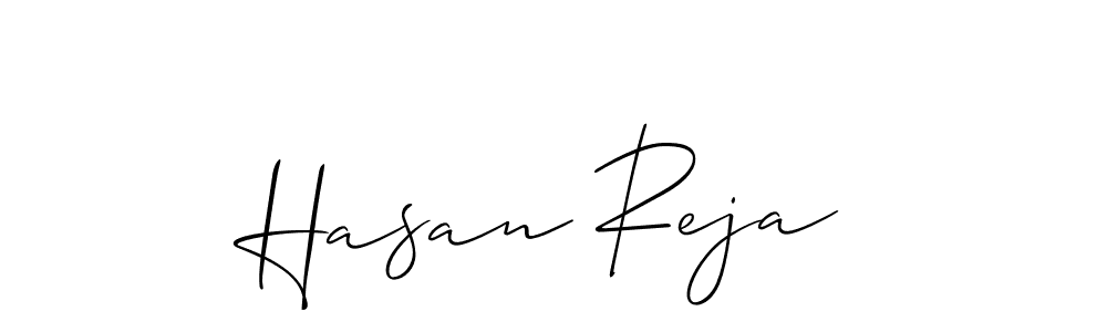 if you are searching for the best signature style for your name Hasan Reja. so please give up your signature search. here we have designed multiple signature styles  using Allison_Script. Hasan Reja signature style 2 images and pictures png