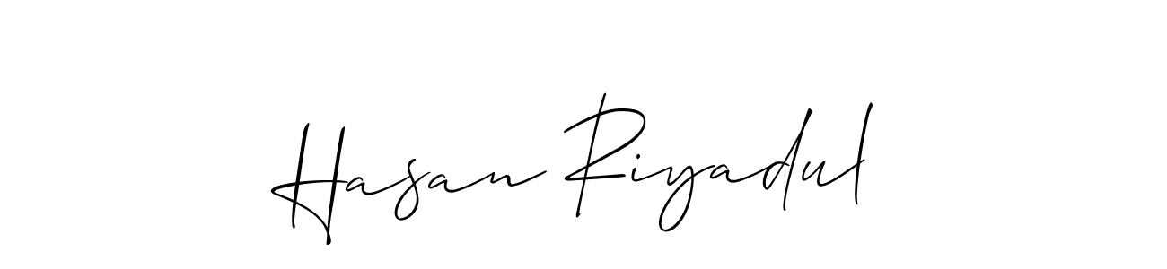 It looks lik you need a new signature style for name Hasan Riyadul. Design unique handwritten (Allison_Script) signature with our free signature maker in just a few clicks. Hasan Riyadul signature style 2 images and pictures png