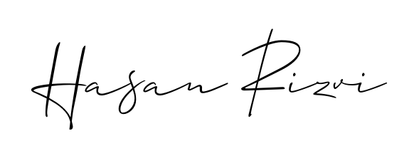 Discover how Hasan Rizvi looks in an executive cursive font (Allison_Script). Perfect for legal documents, invoices, and certificates. Hasan Rizvi signature style 2 images and pictures png
