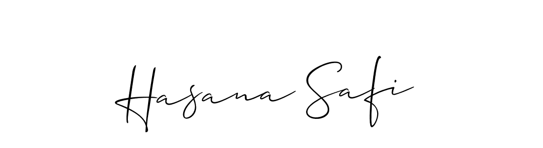 How to make Hasana Safi signature? Allison_Script is a professional autograph style. Create handwritten signature for Hasana Safi name. Hasana Safi signature style 2 images and pictures png