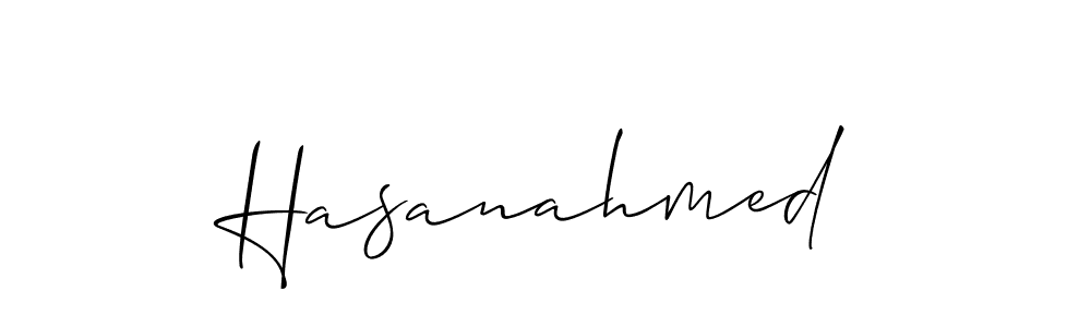 Also we have Hasanahmed name is the best signature style. Create professional handwritten signature collection using Allison_Script autograph style. Hasanahmed signature style 2 images and pictures png
